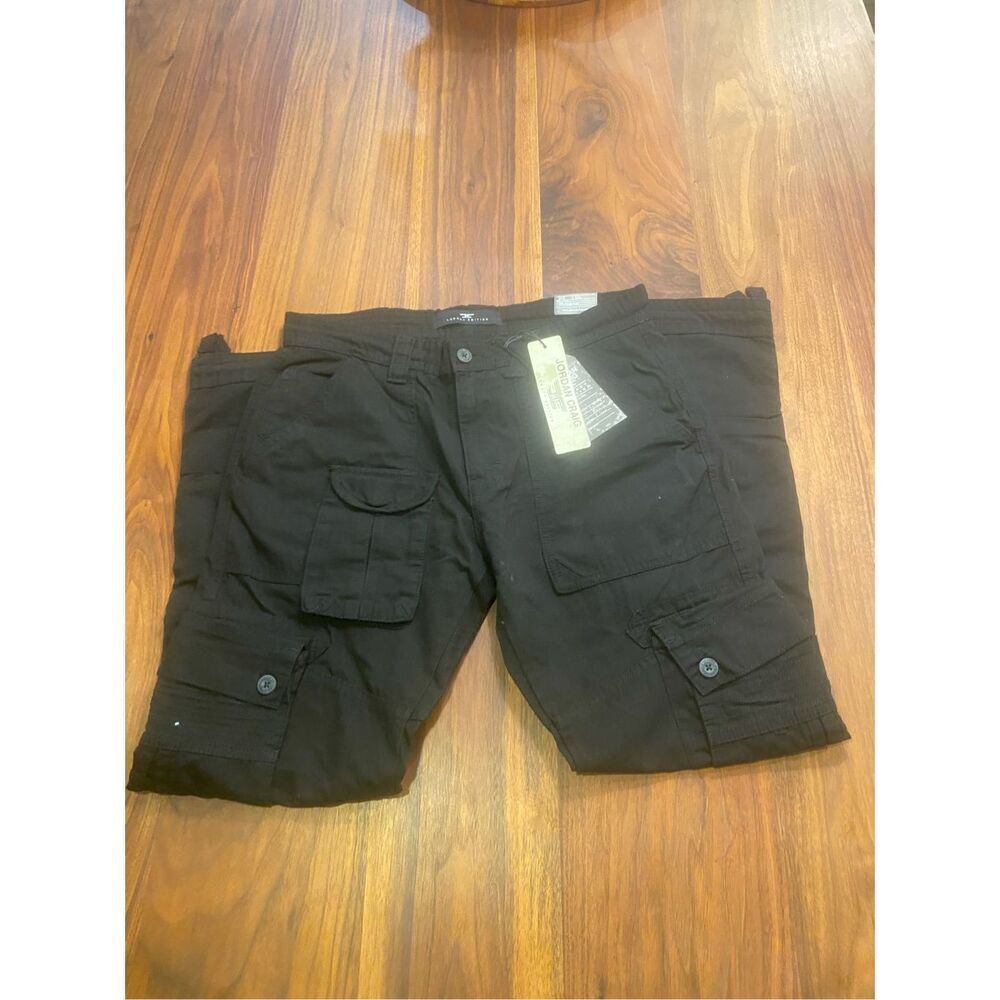 Jordan Craig Men’s Black High-Rise Legacy Edition Cargo Pants Size 32/32 NWT